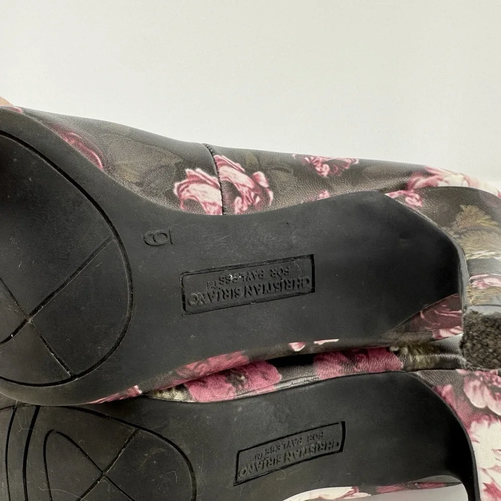 Christian Siriano Floral Heels Womens 6 Stiletto 4